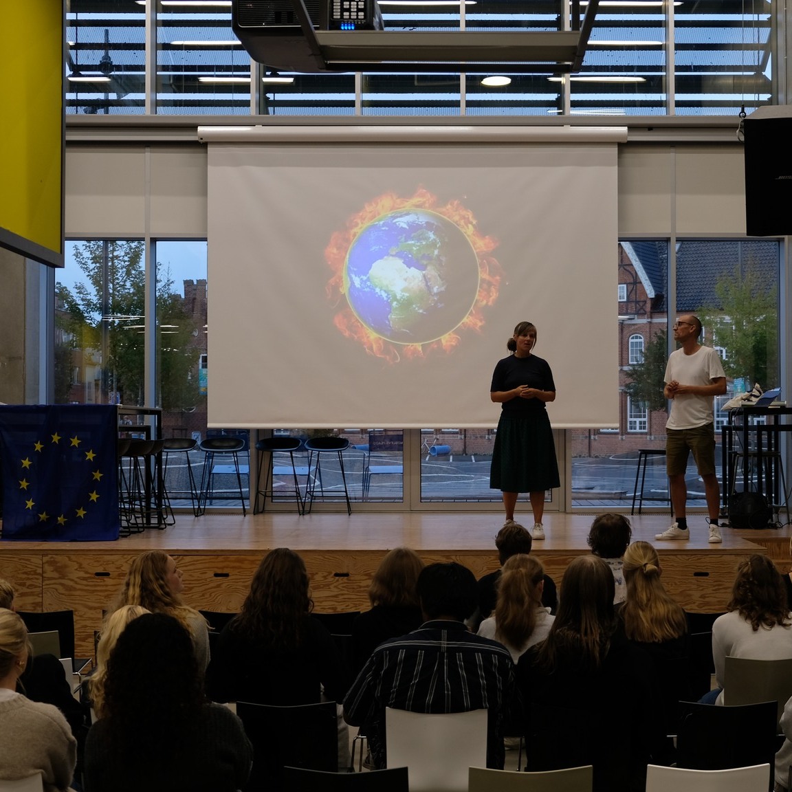 VedvarendeEnergi holder oplæg på Silkeborg Gymnasium.