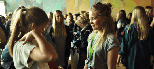 ung baredygtig skoleevent