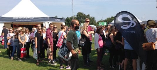 Der var kø til UngEnergis sunde kålsmoothies